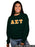 Alpha Sigma Tau Classic Colors Sewn-On Letter Crewneck