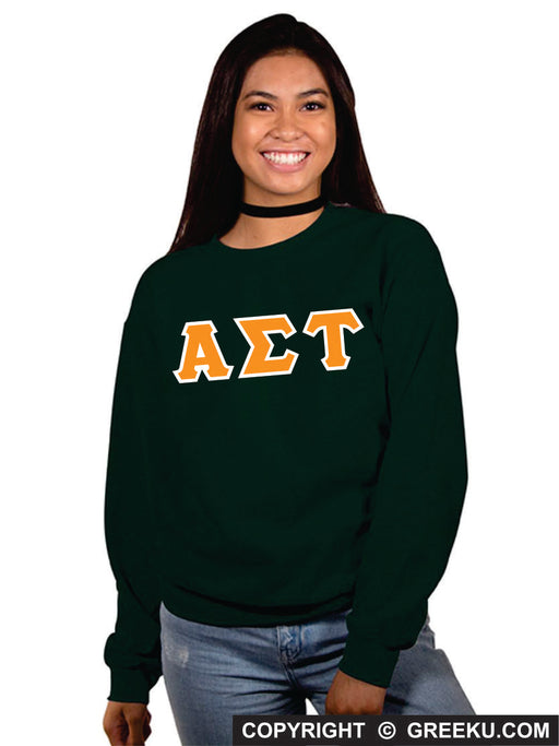 Mega Greek Women's Alpha Sigma Tau Sweatshirt - Vintage Collegiate Sorority Apparel