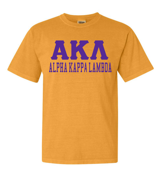 Alpha Kappa Lambda Custom Comfort Colors Greek T-Shirt