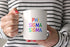 Phi Sigma Sigma Coffee Mug with Rainbows - 15 oz
