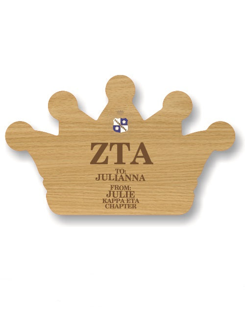 Zeta Tau Alpha Sorority Plaque