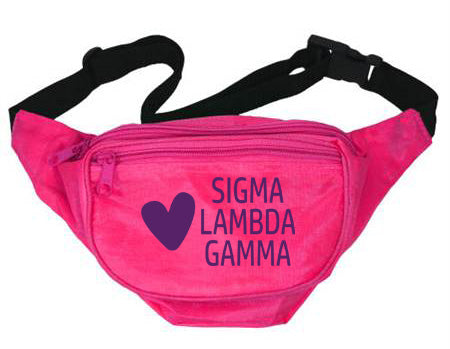 Sigma Lambda Gamma Heart Fanny Pack