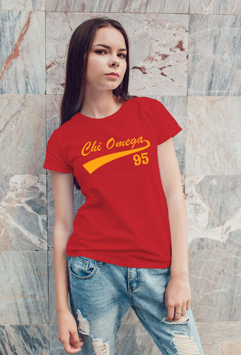Chi Omega Sporty Tail T-Shirt