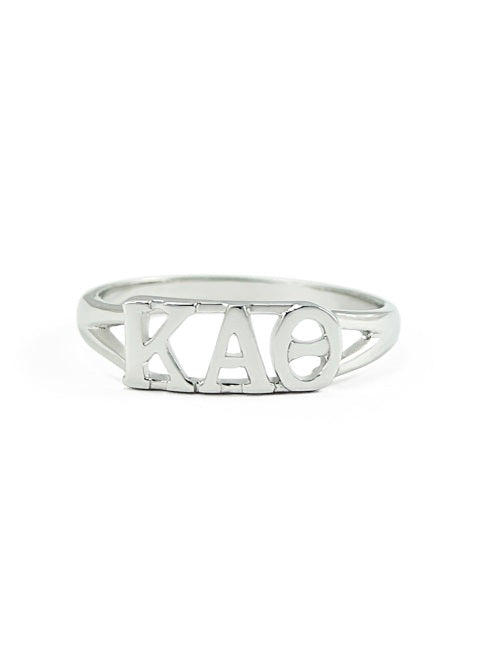 Kappa Alpha Theta Sterling Silver Ring