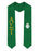 Alpha Sigma Tau Lettered Graduation Sash Stole with Crest