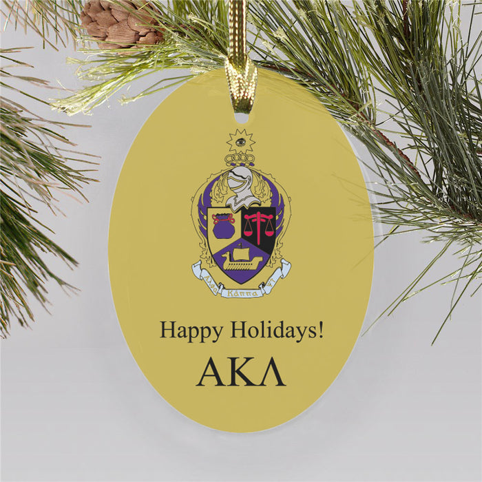 Alpha Kappa Psi Color Crest Ornament