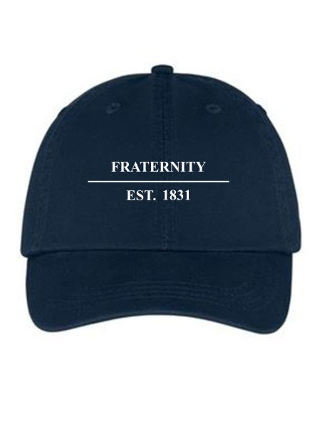 Fraternity Line Year Embroidered Hat