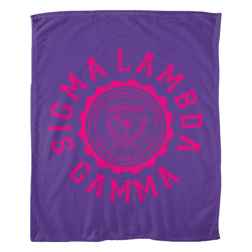 Sigma Lambda Gamma Seal Fleece Blankets
