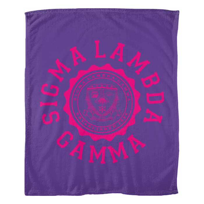 Sigma Lambda Gamma Seal Fleece Blankets Sigma Lambda Gamma Seal Fleece Blankets