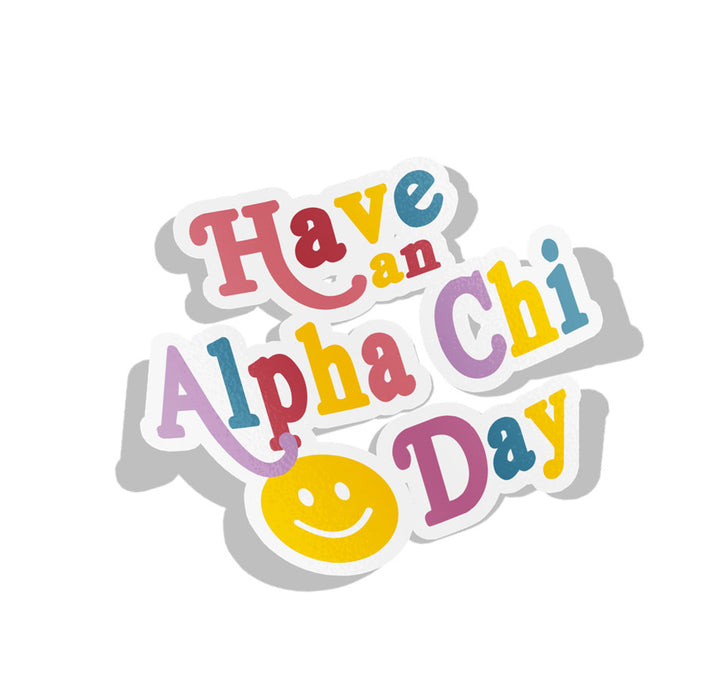 Alpha Chi Omega Happy Day Sorority Decal