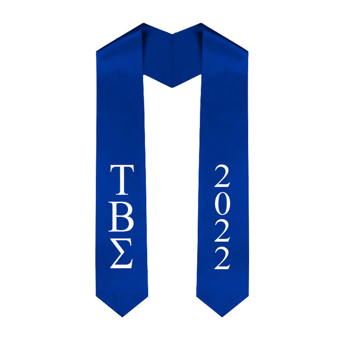 Tau Beta Sigma Vertical Grad Stole with Letters & Year