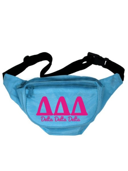 Delta Delta Delta Letters Layered Fanny Pack