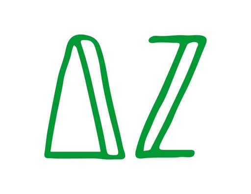 Delta Zeta Inline Greek Letter Sticker - 2.5