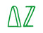 Delta Zeta Inline Greek Letter Sticker - 2.5