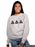 Delta Delta Delta Classic Colors Sewn-On Letter Crewneck