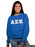 Alpha Sigma Kappa Classic Colors Sewn-On Letter Crewneck