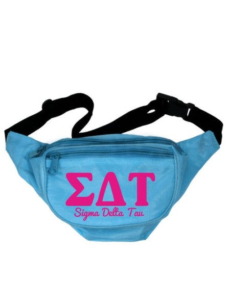 Sigma Delta Tau Letters Layered Fanny Pack