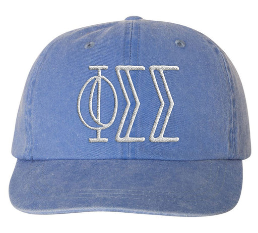 Phi Sigma Sigma Sorority Greek Carson Embroidered Hat