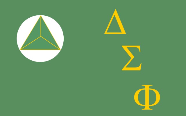 Delta Sigma Phi Fraternity Flag Sticker