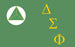 Delta Sigma Phi Fraternity Flag Sticker