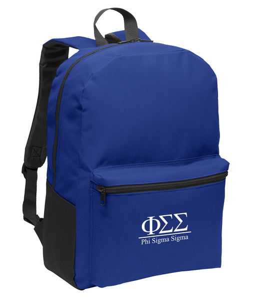 Phi Sigma Sigma Collegiate Embroidered Backpack