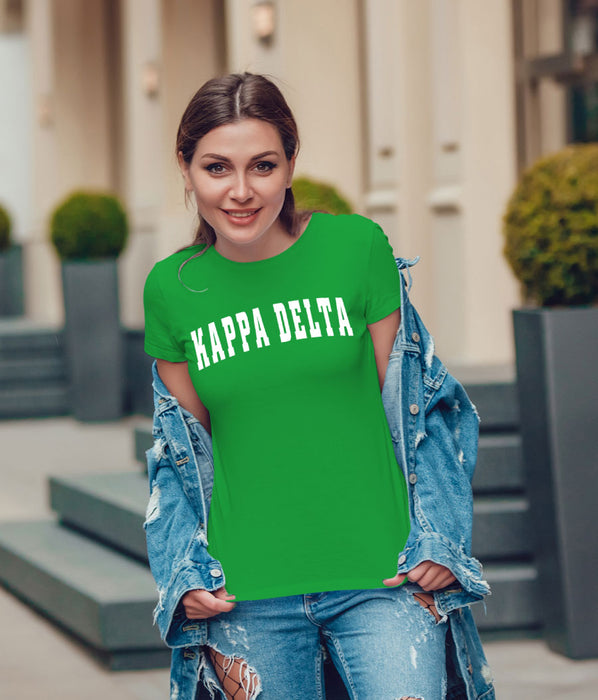 Kappa Delta Varsity Letterman Letter T-Shirt