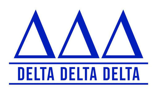 Delta Delta Delta Custom Greek Letter Sticker - 2.5