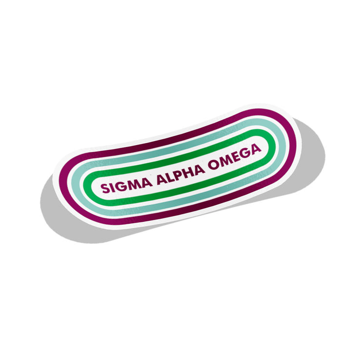 Sigma Alpha Omega Capsule Sorority Decal