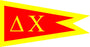 Delta Chi Fraternity Flag Sticker