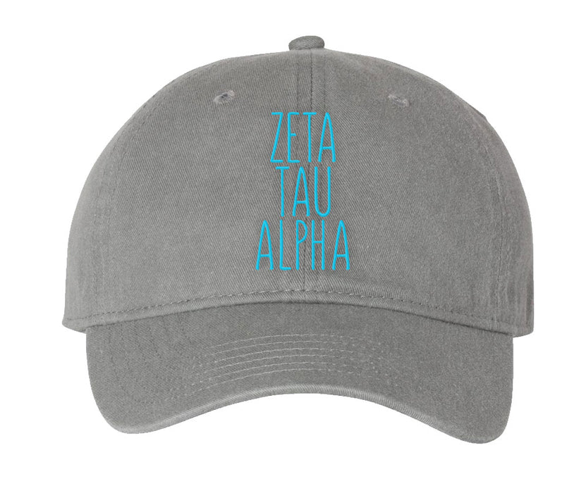 Zeta Tau Alpha Comfort Colors Nickname Hat