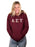 Alpha Sigma Tau Unisex Hooded Sweatshirt with Sewn-On Letters