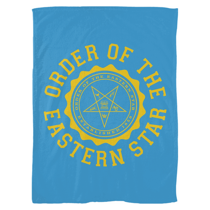 Oes Order Of The Eastern Star Seal Fleece Blankets OES - Order of the Eastern Star Seal Fleece Blankets