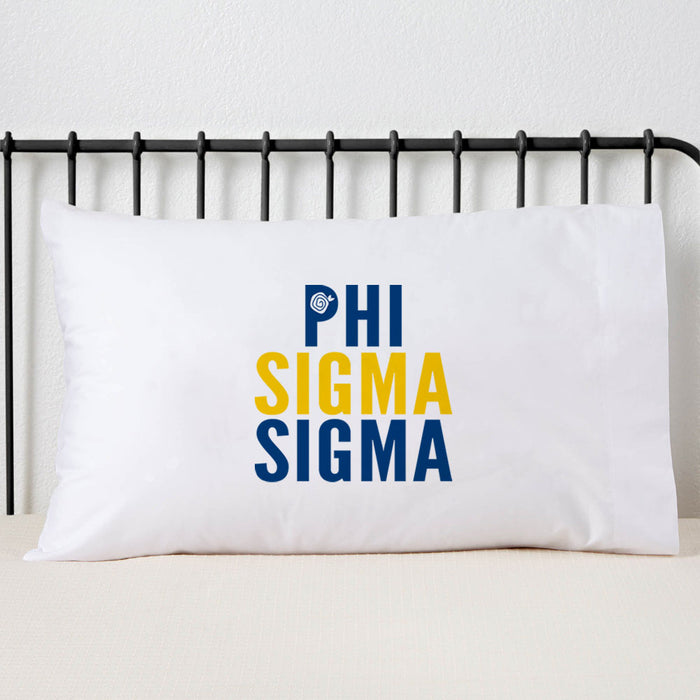 Phi Sigma Sigma Sorority Pillowcase