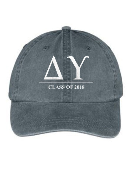 Delta Upsilon Embroidered Hat with Custom Text