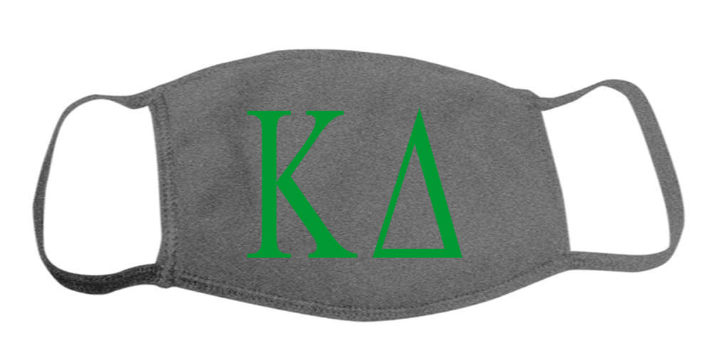 Kappa Delta Face Mask With Big Greek Letters