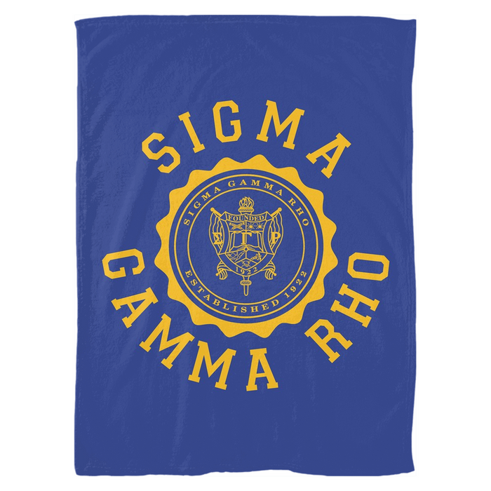 Sigma Gamma Rho Seal Fleece Blankets Sigma Gamma Rho Seal Fleece Blankets