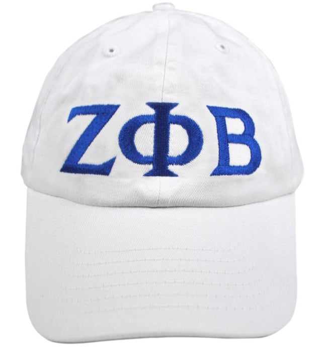 Zeta Phi Beta Greek Letter Embroidered Hat