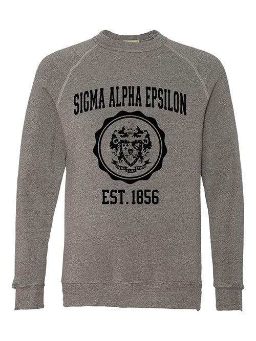 Sigma Alpha Epsilon Alternative Eco Fleece Champ Crewneck Sweatshirt
