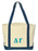 Delta Gamma Cooper Letters Boat Tote