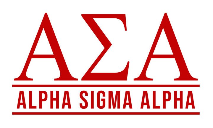 Alpha Sigma Alpha Custom Greek Letter Sticker - 2.5