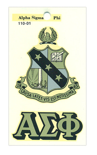 Alpha Sigma Phi Crest Decal