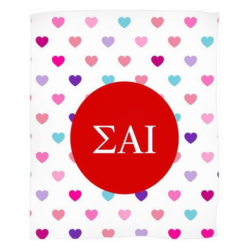 Homedecorgifts Sigma Alpha Iota Hearts Fleece Blankets