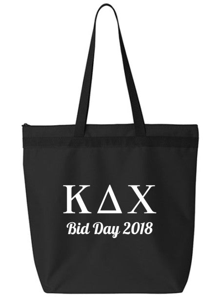 Kappa Delta Chi Roman Letters Event Tote Bag