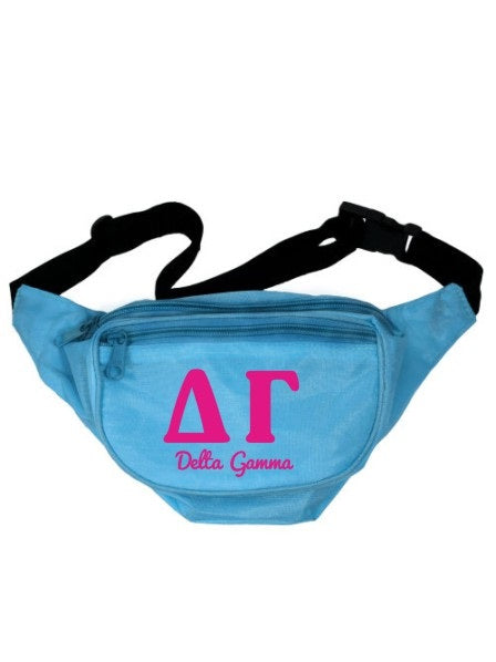 Delta Gamma Letters Layered Fanny Pack