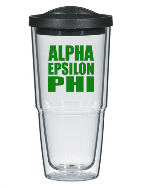 Alpha Epsilon Phi 24oz Biggie Impact Tumbler with Lid