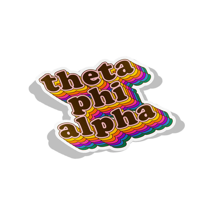 Theta Phi Alpha Retro Sorority Decal