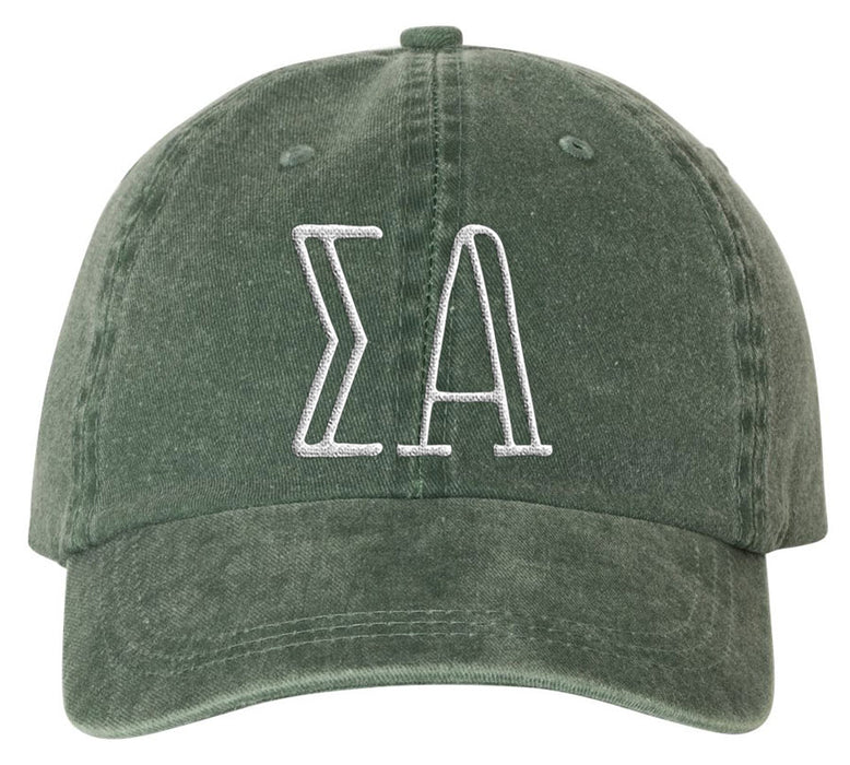 Sigma Alpha Sorority Greek Carson Embroidered Hat