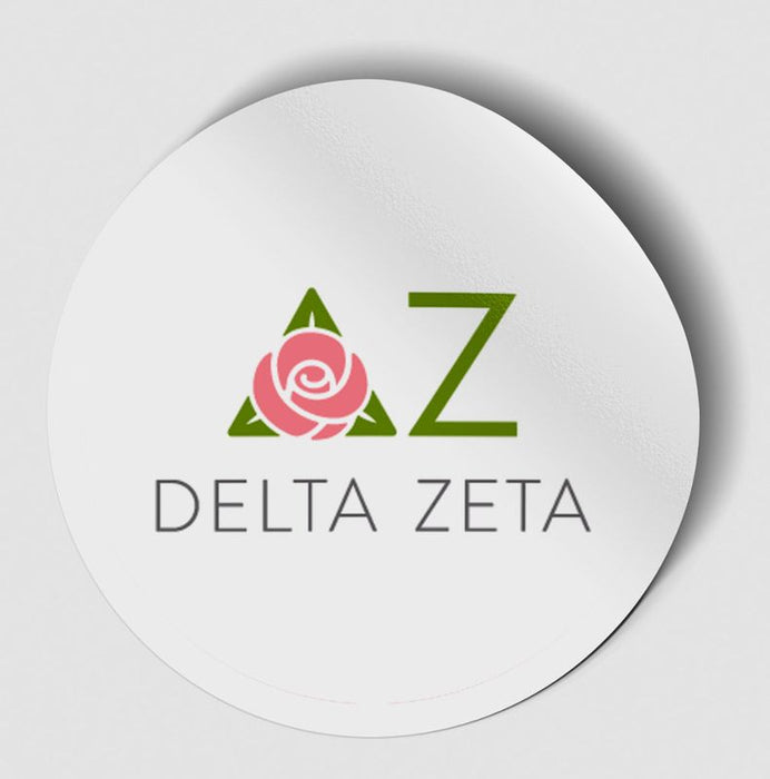 Delta Zeta Logo Circle Sticker