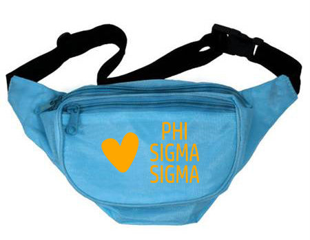 Phi Sigma Sigma Heart Fanny Pack