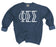 Phi Sigma Sigma Comfort Colors Greek Letter Sorority Crewneck Sweatshirt